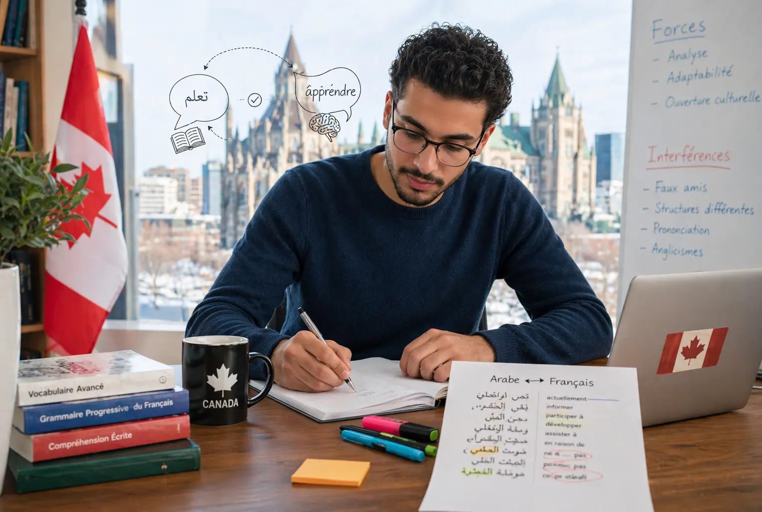 TCF Canada pour les Bilingues Arabe-Français : Exploiter votre Double Compétence et Corriger les Interférences Linguistiques