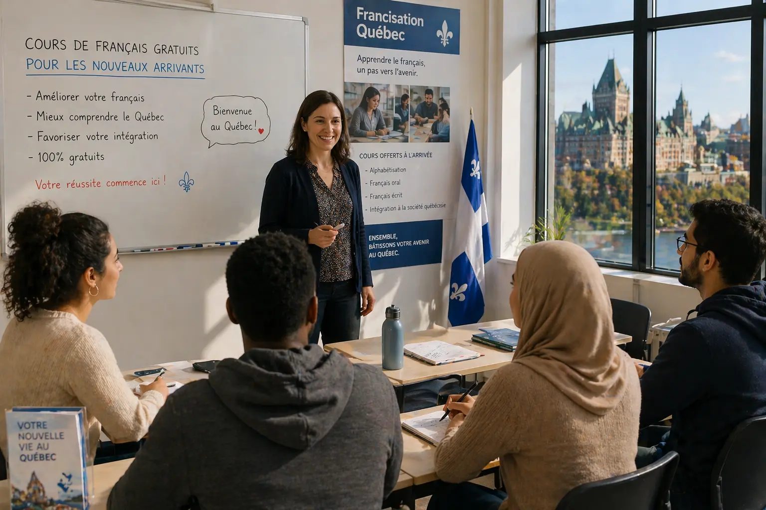 TCF Canada et Francisation au Québec : Comprendre les Cours Gratuits qui Attendent Votre Arrivée