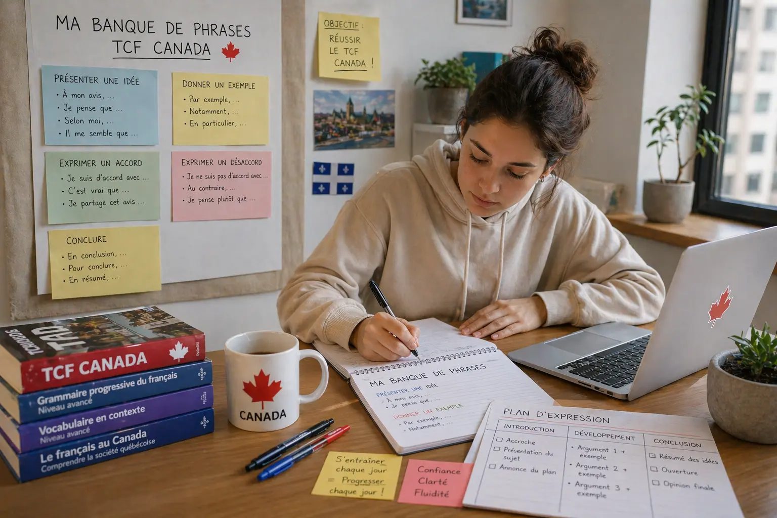 TCF Canada : Construire votre "Banque de Phrases" Personnelle pour Performer en Expression Orale et Écrite