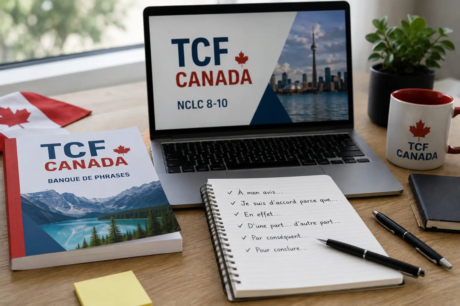 TCF Canada : Votre Banque de 54 Phrases Prêtes à l'Emploi pour Performer en Expression Orale et Écrite — Guide Complet NCLC 8-10