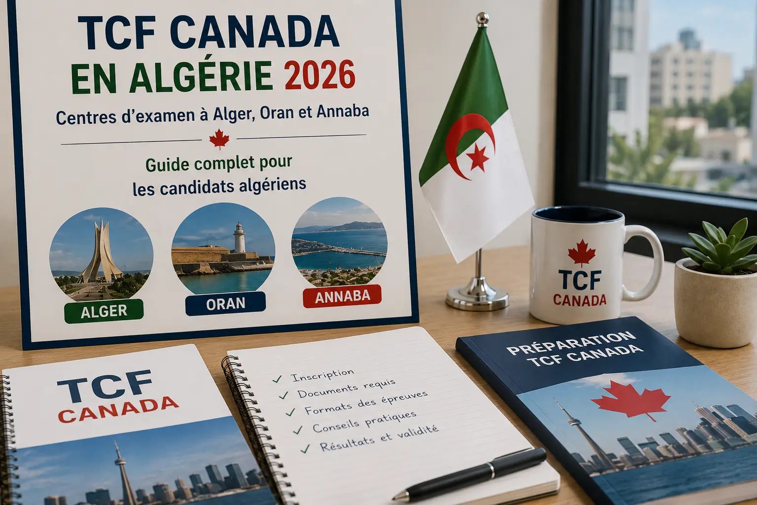 TCF Canada en Algérie 2026 : Centres d'Examen à Alger, Oran et Annaba — Guide Complet pour les Candidats Algériens